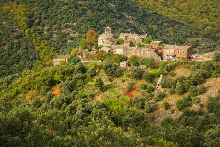 GTA VTT Malarce sur la Thines vue du hameau de Thines