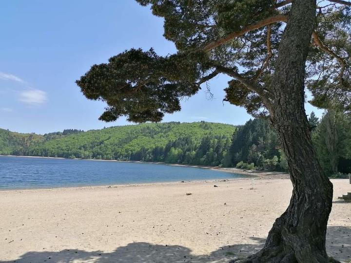 plage du lac d'issarles à moins de 3km